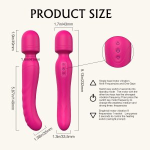 Dual-Tip Heated Wand Massager