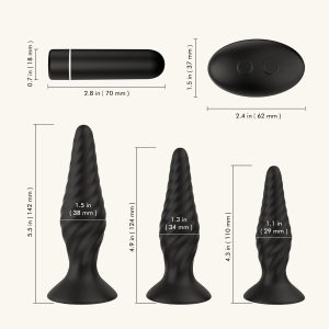 Remote Anal Dilator Set (3 Sizes)