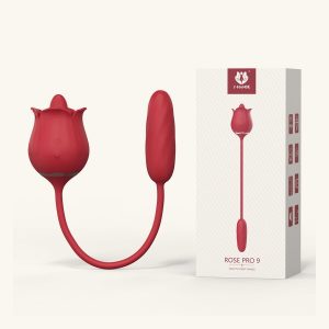 Rose Dual-Action Suction & Thrusting Vibrator