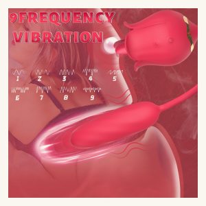 Rose Dual-Action Suction & Thrusting Vibrator